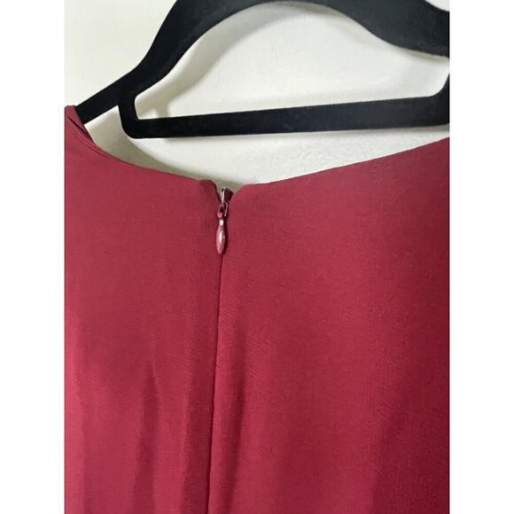 Lane Bryant Neutral Jumpsuit 14 Red Festive Holiday Workwear Wide Leg Classic - Picture 10 of 16
